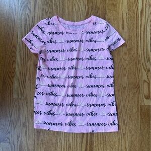 Justice Pink Short Sleeve Tee